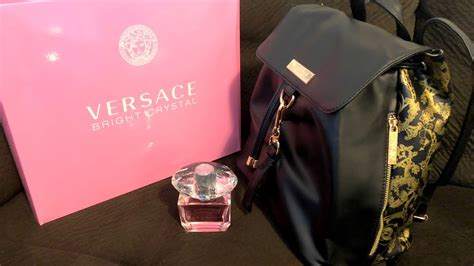 versace perfume with bag|versace backpack gift with purchase.